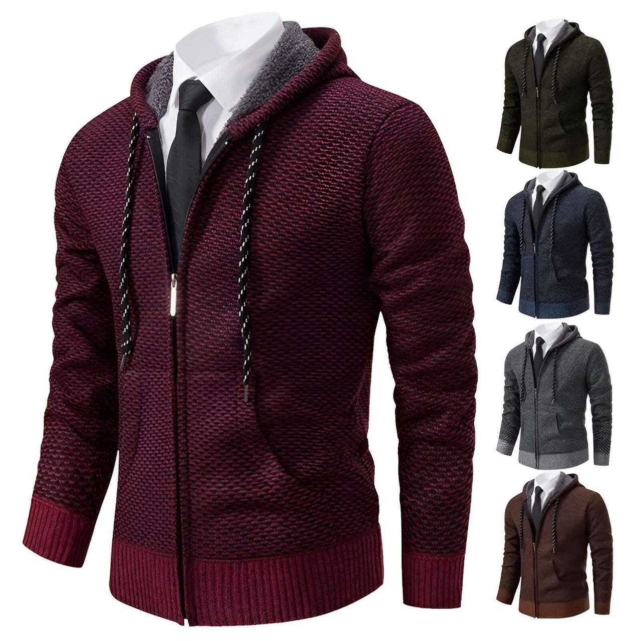 Trendy Knit Cardigan Sweater Coats For Men -, Sweaters , Drestiny , Army Green, Australia, Blue Grey, Brown, Canada, Cardigans, Grey, Hoodies, L, M, New Zealand, Sweaters, United Kingdom, United States, Wine Red, XL, XXL, XXXL , Drestiny , www.shopdrestiny.com