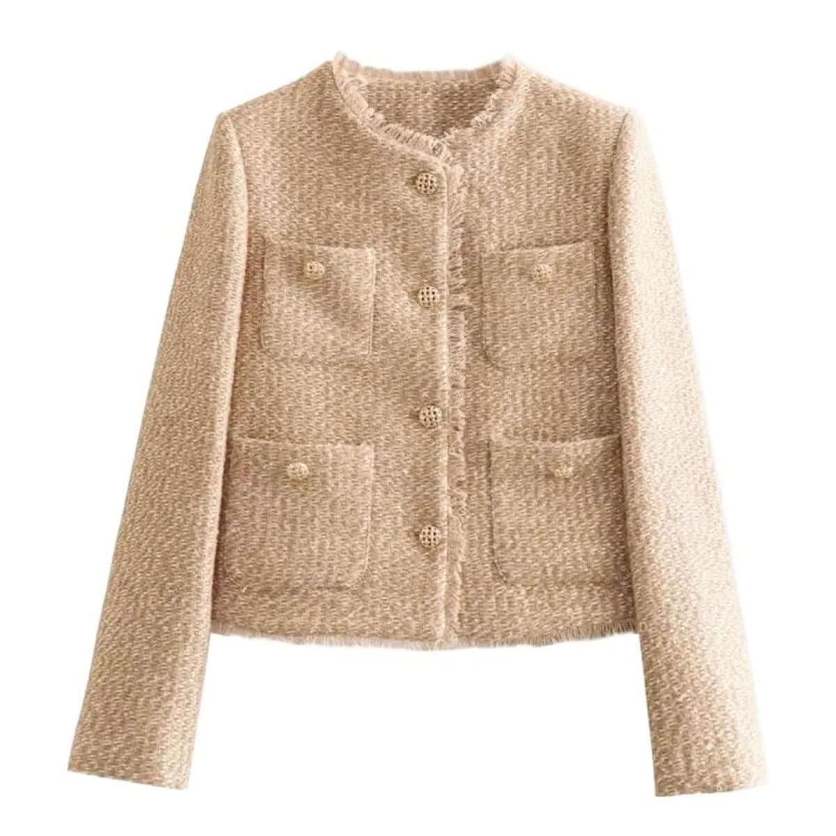 Tweed Jacket Women's - In 6 Colors! -, Jackets , Drestiny , Australia, Black, Brown, Green, Jackets, L, Light Green, M, New Zealand, Red, S, United Kingdom, United States, White, XS , Drestiny , www.shopdrestiny.com