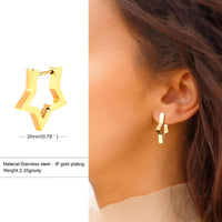 Thumbnail for U Link Earrings For Men or Women -, Earrings , Drestiny , Australia, Black, Canada, Earrings, Gender_Men, Gender_Women, Gold, New Zealand, Silver, United Kingdom, United States , Drestiny , www.shopdrestiny.com