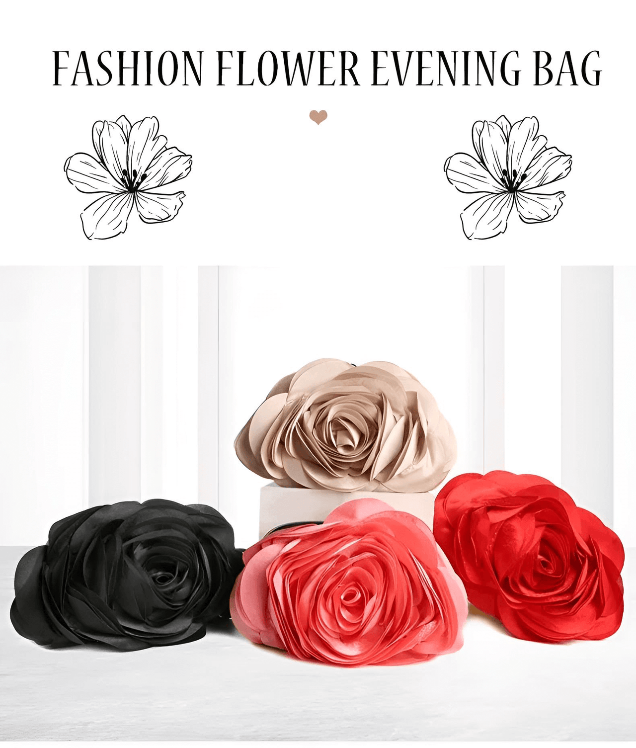 Satin Lined Floral Small Purse For Women -, Purses , Drestiny , Apricot, Australia, Beige, Black, Canada, Champagne, Clutches, Deep Pink, Handbags, New Zealand, Purple, Purses, Red, Silver, Teal, United Kingdom, United States, Watermelon Red , Drestiny , www.shopdrestiny.com