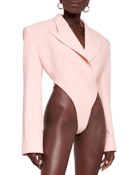 Thumbnail for Women's Backless Pink Blazer Bodysuit -, Blazers , Drestiny , Australia, Blazers, Bodysuits, Canada, FR, Jackets, L, M, New Zealand, Pink, S, United Kingdom, United States , Drestiny , www.shopdrestiny.com