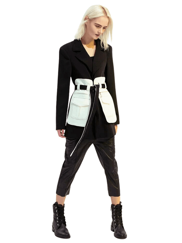 Women's Black and White Blazer -, Blazers , Drestiny , Australia, Black, Blazers, Canada, FR, Jackets, L, M, New Zealand, S, United Kingdom, United States, White, XL , Drestiny , www.shopdrestiny.com