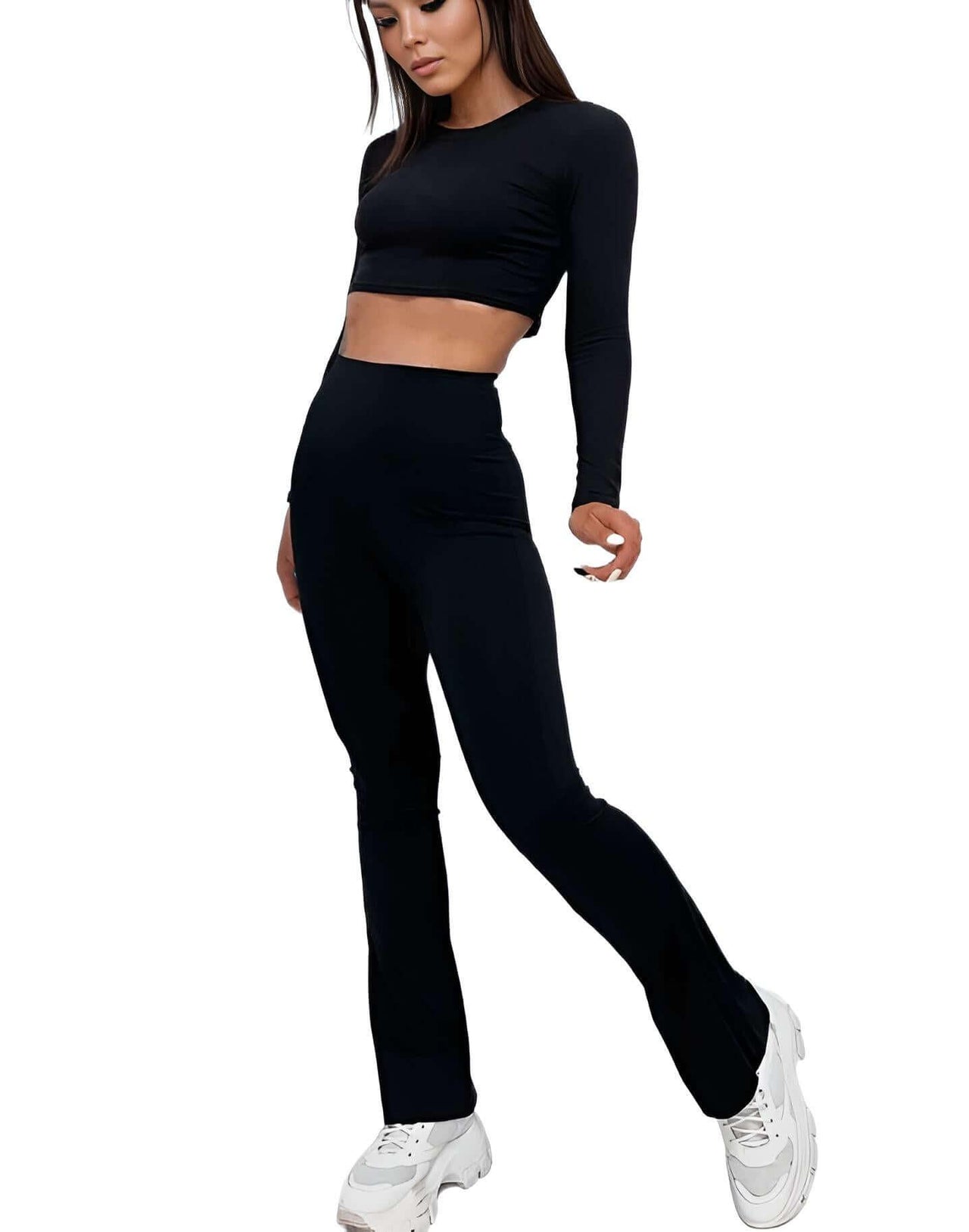 Women's Black Flare Pants -, Pants , Drestiny , Australia, Black, Canada, Casual Pants, FR, L, M, New Zealand, Pants, S, United Kingdom, United States, XL , Drestiny , www.shopdrestiny.com