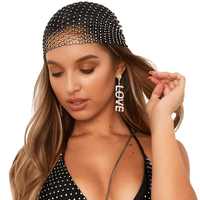 Thumbnail for Women's Bling Rhinestone Head Scarf -, Head Scarves , Drestiny , Australia, Black, Canada, Gender_Women, Hair Accessories, New Zealand, Scarves, United Kingdom, United States, White , Drestiny , www.shopdrestiny.com