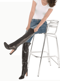 Thumbnail for Women's Bold Genuine Italian Leather Boots With Chunky Heels -, Boots , Drestiny , Australia, Black, Boots, Canada, Ivory, Knee Highs, New Zealand, United Kingdom, United States , Drestiny , www.shopdrestiny.com