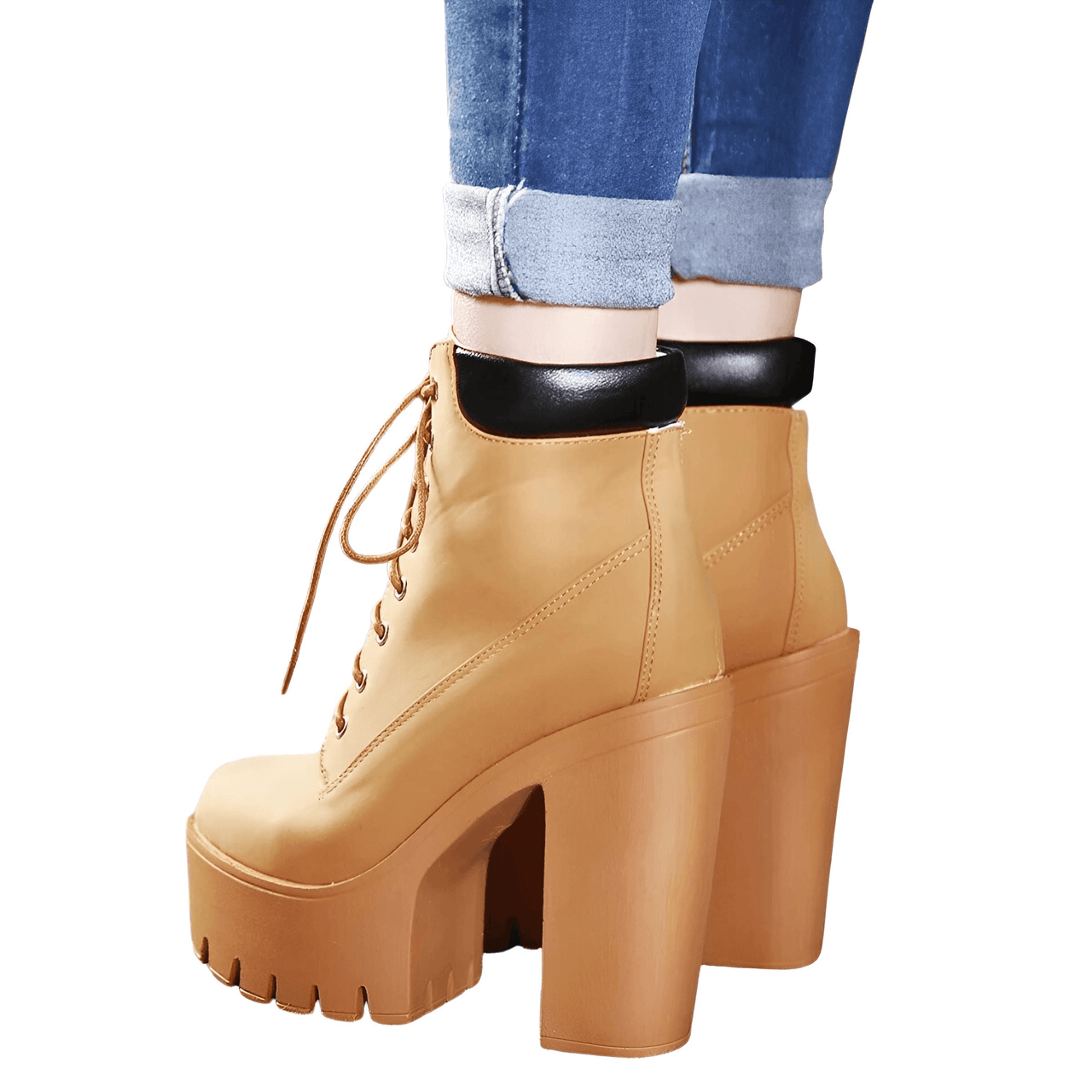 Women's Chunky Heeled Short Boots -, Boots , Drestiny , Ankle Boots, Australia, Boots, Brown, Chocolate, New Zealand, United Kingdom, United States , Drestiny , www.shopdrestiny.com