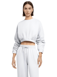 Thumbnail for Women's Crop Sweatshirt & Sport Sweatpants Set -, Outfit Sets , Drestiny , Australia, Crop Tops, Green, Grey, Joggers, Light Yellow, New Zealand, Pant Sets, Sets, Sweatshirts, United Kingdom, United States , Drestiny , www.shopdrestiny.com