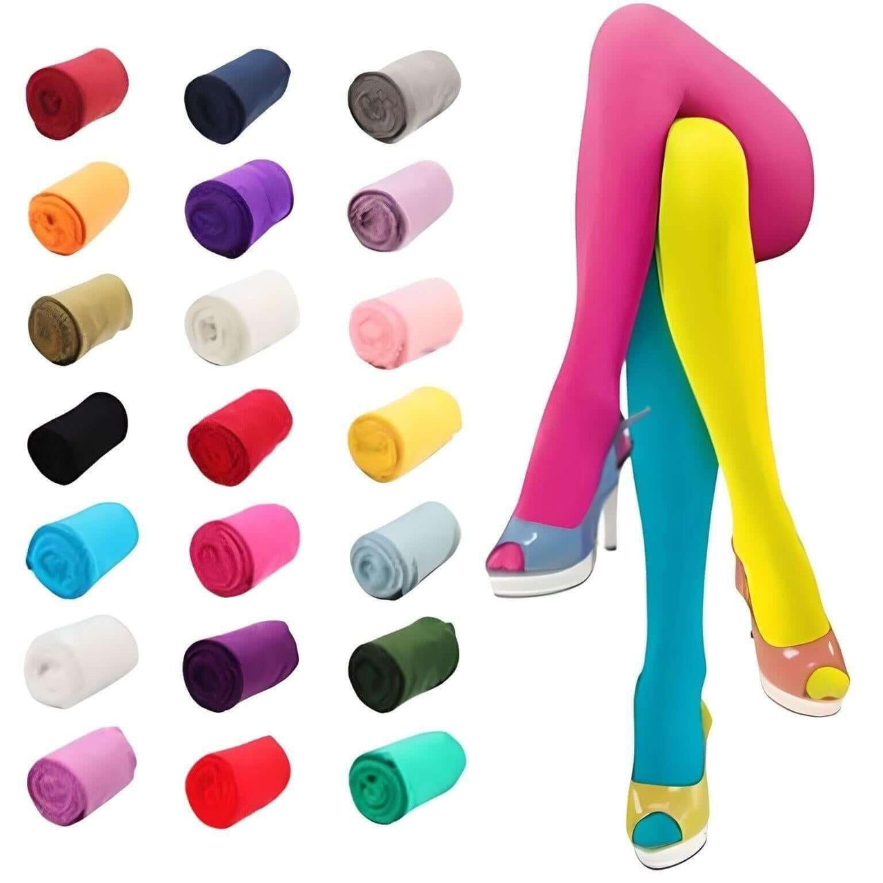 Women's Dense Colored Pantyhose 120D -, Pantyhose , Drestiny , Australia, Black, Blue, Brown, Canada, Dark Green, Dark Orange, Dark Pink, Dark Red, FR, Gender_Women, Green, Grey, Navy, New Zealand, Nude, Pantyhose, Pink, Purple, Red, Sky Blue, Tights, United Kingdom, United States, White, Yellow , Drestiny , www.shopdrestiny.com