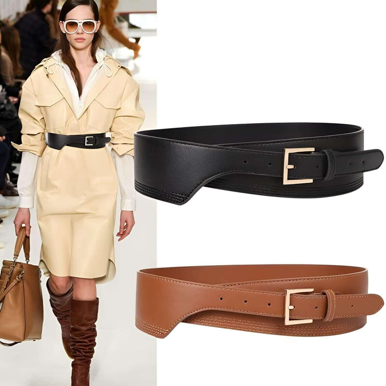 Women's Fashion Belt -, Belts , Drestiny , Australia, Belts, Black, Brown, Canada, Gender_Women, Khaki, New Zealand, United Kingdom, United States , Drestiny , www.shopdrestiny.com