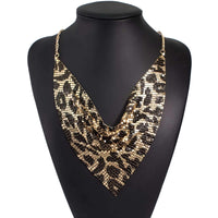 Thumbnail for Women's Fashion Bib Necklace -, Necklace , Drestiny , Australia, Black, Canada, Gender_Women, Gold, Leopard, Necklaces, New Zealand, Silver, United Kingdom, United States , Drestiny , www.shopdrestiny.com