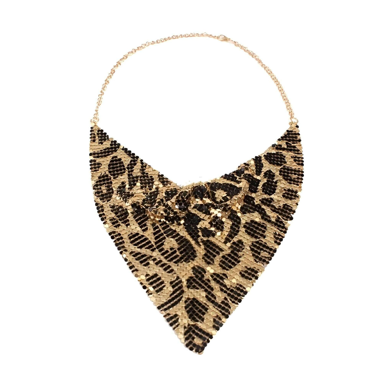 Women's Fashion Bib Necklace -, Necklace , Drestiny , Australia, Black, Canada, Gender_Women, Gold, Leopard, Necklaces, New Zealand, Silver, United Kingdom, United States , Drestiny , www.shopdrestiny.com