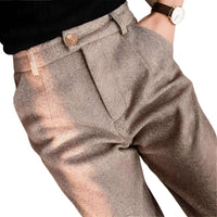 Thumbnail for Women's Herringbone Pants -, Trousers , Drestiny , Australia, Beige, Dress Pants, FR, L, M, New Zealand, S, Tan, United Kingdom, United States, XL, XXL, XXXL , Drestiny , www.shopdrestiny.com