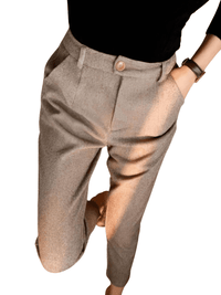 Thumbnail for Women's Herringbone Pants -, Trousers , Drestiny , Australia, Beige, Dress Pants, FR, L, M, New Zealand, S, Tan, United Kingdom, United States, XL, XXL, XXXL , Drestiny , www.shopdrestiny.com