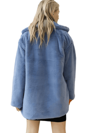 Thumbnail for Women's High Fashion Faux Fur Coat -, Coats , Drestiny , Australia, Black, Blue, Coats, Grey, L, M, Pink, S, United Kingdom, United States, White, XL, XXL, Yellow , Drestiny , www.shopdrestiny.com