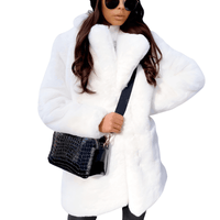 Thumbnail for Women's High Fashion Faux Fur Coat -, Coats , Drestiny , Australia, Black, Blue, Coats, Grey, L, M, Pink, S, United Kingdom, United States, White, XL, XXL, Yellow , Drestiny , www.shopdrestiny.com