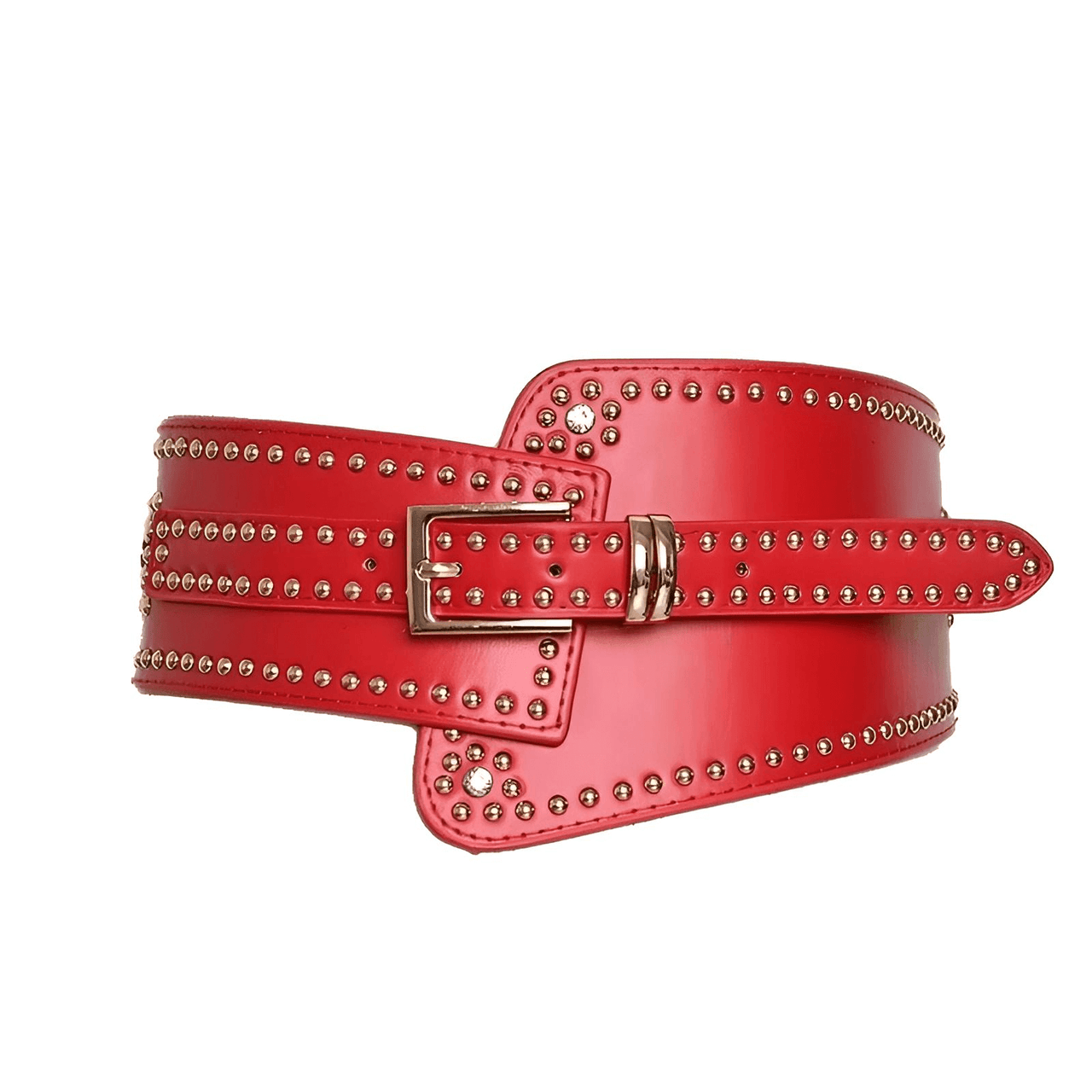 Women's High Fashion Studded Belt -, Studded Belt , Drestiny , Australia, Belts, Black, Canada, FR, Gender_Women, New Zealand, One Size, Red, United Kingdom, United States, White , Drestiny , www.shopdrestiny.com