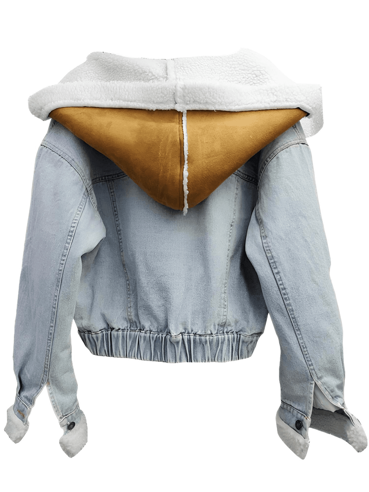 Women's Hooded Patchwork Denim Jacket -, Coat , Drestiny , Australia, Blue, Brown, Canada, Coats, FR, Jackets, L, Light Blue, M, New Zealand, S, United Kingdom, United States, White, XL , Drestiny , www.shopdrestiny.com