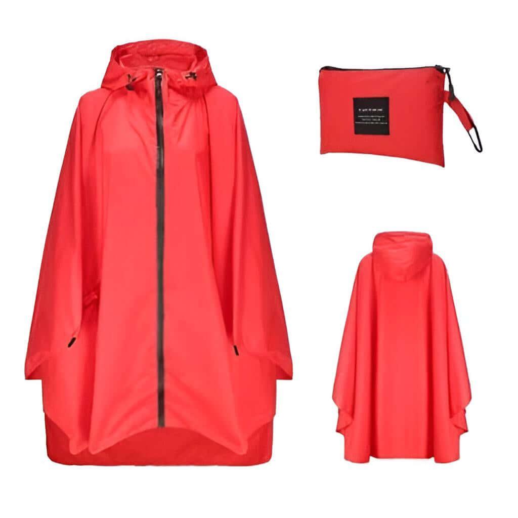 Women's Hooded Raincoat Waterproof Poncho -, Coats & Jackets , Drestiny , Australia, Beige, Black, Blue, Dark Blue, FR, Green, Light Brown, Navy, New Zealand, Off White, Pale Green, Pink, Ponchos, Raincoats, Red, Tan, United Kingdom, United States, White, Yellow , Drestiny , www.shopdrestiny.com