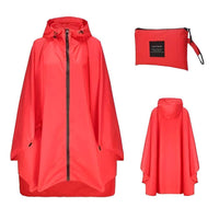 Thumbnail for Women's Hooded Raincoat Waterproof Poncho -, Coats & Jackets , Drestiny , Australia, Beige, Black, Blue, Dark Blue, FR, Green, Light Brown, Navy, New Zealand, Off White, Pale Green, Pink, Ponchos, Raincoats, Red, Tan, United Kingdom, United States, White, Yellow , Drestiny , www.shopdrestiny.com