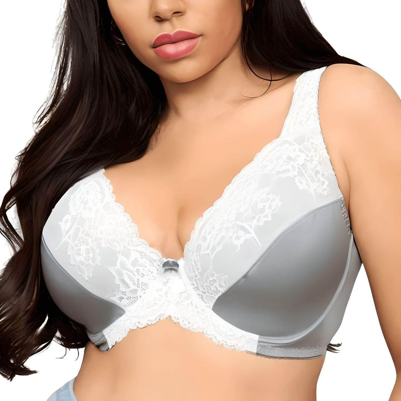 Women's Lace Floral Bra - C34 - J52 Plus Sizes! -, Bras , Drestiny , 34, 36, 38, 40, 42, 44, 46, 48, 50, 52, Australia, Bras, Canada, Grey, New Zealand, United Kingdom, United States, White , Drestiny , www.shopdrestiny.com