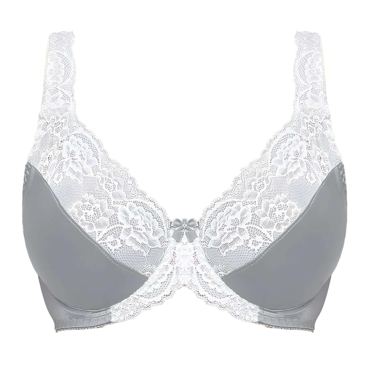 Women's Lace Floral Bra - C34 - J52 Plus Sizes! -, Bras , Drestiny , 34, 36, 38, 40, 42, 44, 46, 48, 50, 52, Australia, Bras, Canada, Grey, New Zealand, United Kingdom, United States, White , Drestiny , www.shopdrestiny.com