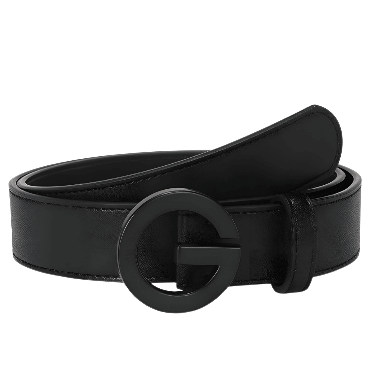 Women's Leather 'G' Buckle Belt -, Belts , Drestiny , Australia, Belts, Black, Canada, Gender_Women, Gold, New Zealand, Silver, United Kingdom, United States , Drestiny , www.shopdrestiny.com