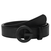 Thumbnail for Women's Leather 'G' Buckle Belt -, Belts , Drestiny , Australia, Belts, Black, Canada, Gender_Women, Gold, New Zealand, Silver, United Kingdom, United States , Drestiny , www.shopdrestiny.com