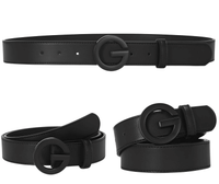 Thumbnail for Women's Leather 'G' Buckle Belt -, Belts , Drestiny , Australia, Belts, Black, Canada, Gender_Women, Gold, New Zealand, Silver, United Kingdom, United States , Drestiny , www.shopdrestiny.com