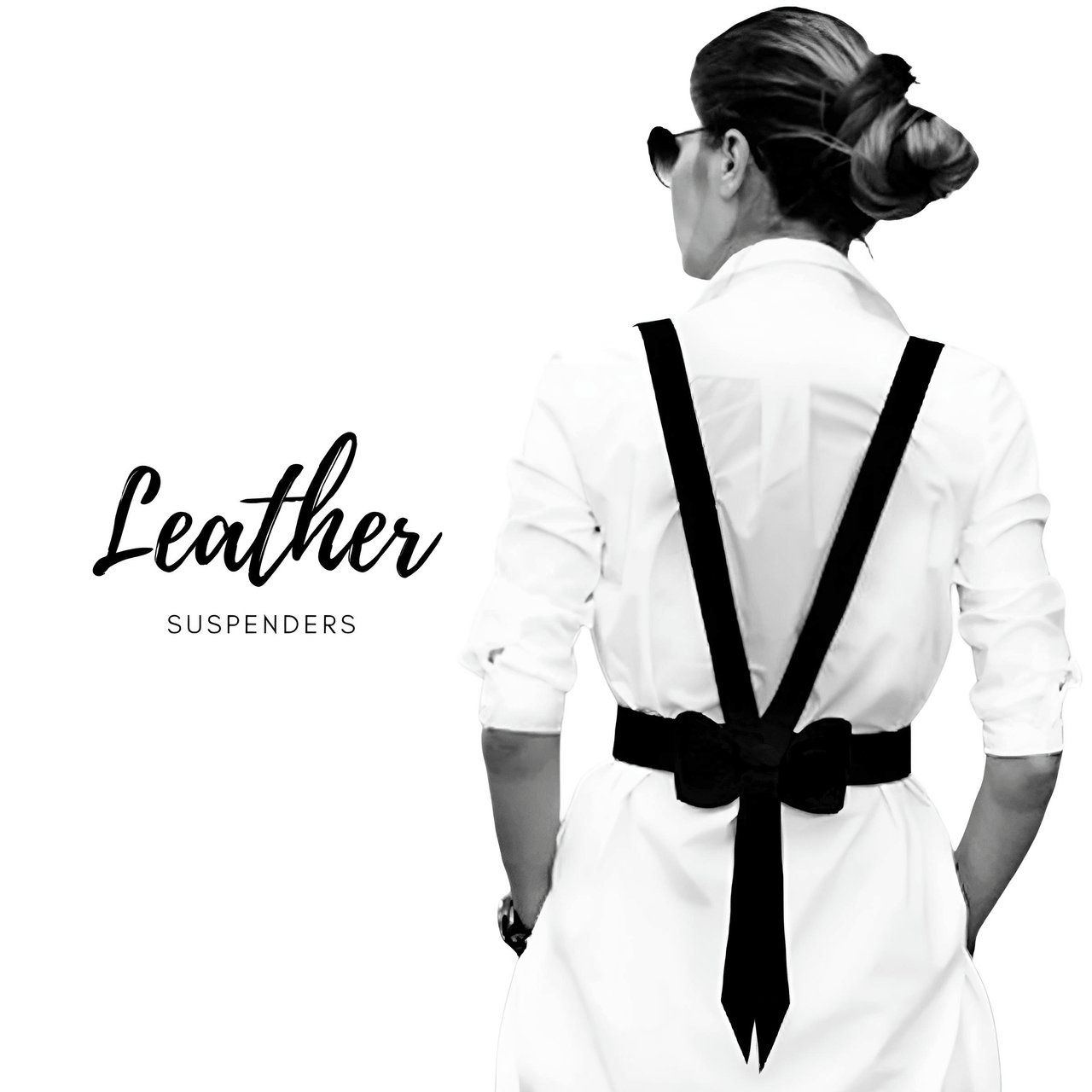 Women's Leather Suspenders With Bow -, Suspenders , Drestiny , Australia, Belts, Black, Gender_Women, New Zealand, Suspenders, United Kingdom, United States , Drestiny , www.shopdrestiny.com