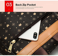 Thumbnail for Women's Luxury Backpack -, Backpacks , Drestiny , Australia, Backpacks, Brown, Canada, Dark Brown, Light Brown, New Zealand, Off White, United Kingdom, United States , Drestiny , www.shopdrestiny.com