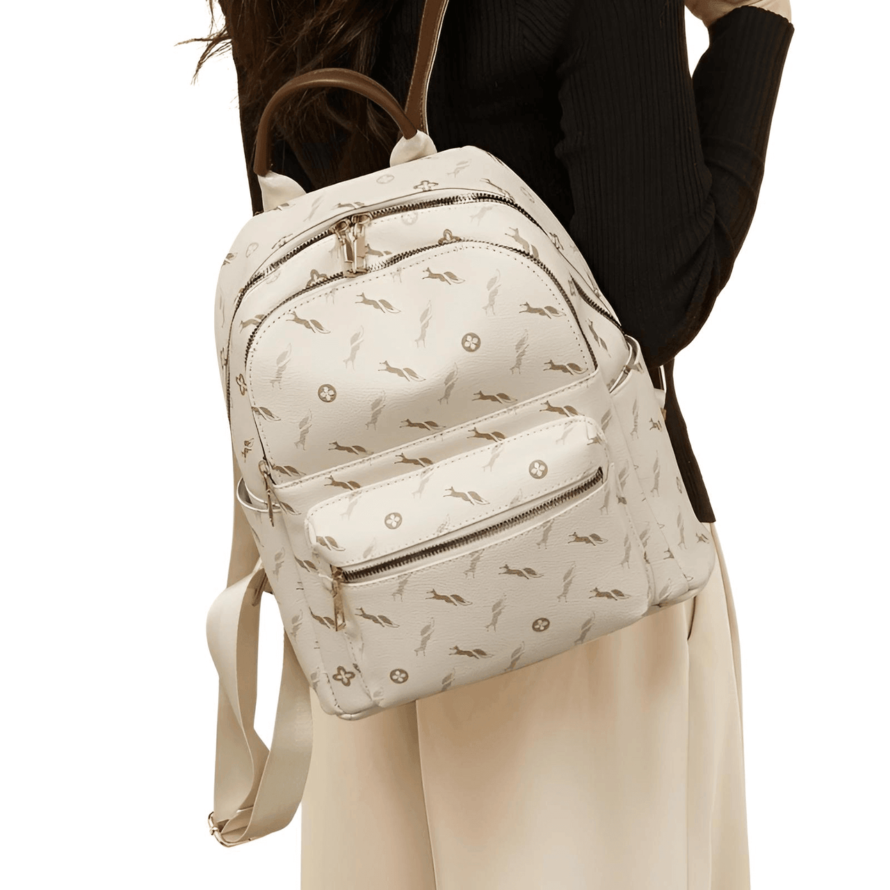 Women's Luxury Backpack -, Backpacks , Drestiny , Australia, Backpacks, Brown, Canada, Dark Brown, Light Brown, New Zealand, Off White, United Kingdom, United States , Drestiny , www.shopdrestiny.com