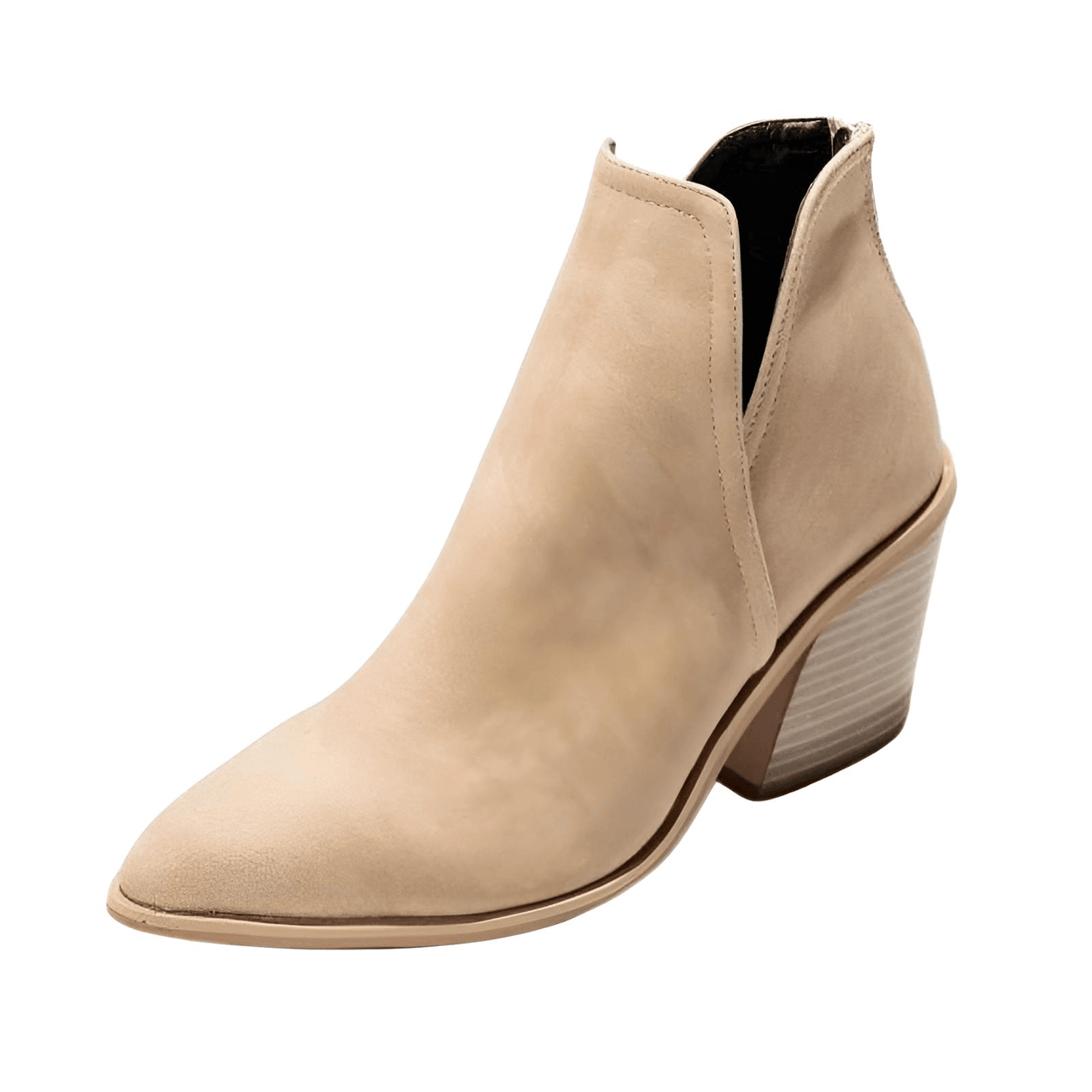 Women's Mid-Heel Ankle Boots -, Ankle Boots , Drestiny , 10, 11, 12, 5, 6, 7, 8, 9, Ankle Boots, Apricot, Black, Boots, Brown, Heels, Leopard, Off White, United Kingdom, United States, White , Drestiny , www.shopdrestiny.com