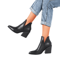 Thumbnail for Women's Mid-Heel Ankle Boots -, Ankle Boots , Drestiny , 10, 11, 12, 5, 6, 7, 8, 9, Ankle Boots, Apricot, Black, Boots, Brown, Heels, Leopard, Off White, United Kingdom, United States, White , Drestiny , www.shopdrestiny.com