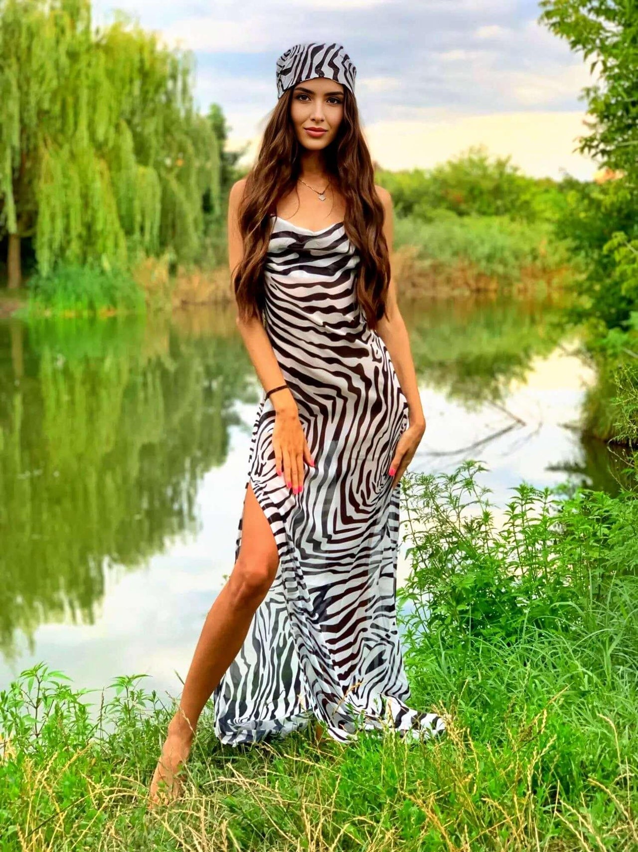 Women's Open Back Zebra Print Beach Dress -, Dress , Drestiny , Australia, Black, Canada, L, M, Maxi Dresses, New Zealand, S, Sleeveless, United Kingdom, United States, White, XL , Drestiny , www.shopdrestiny.com