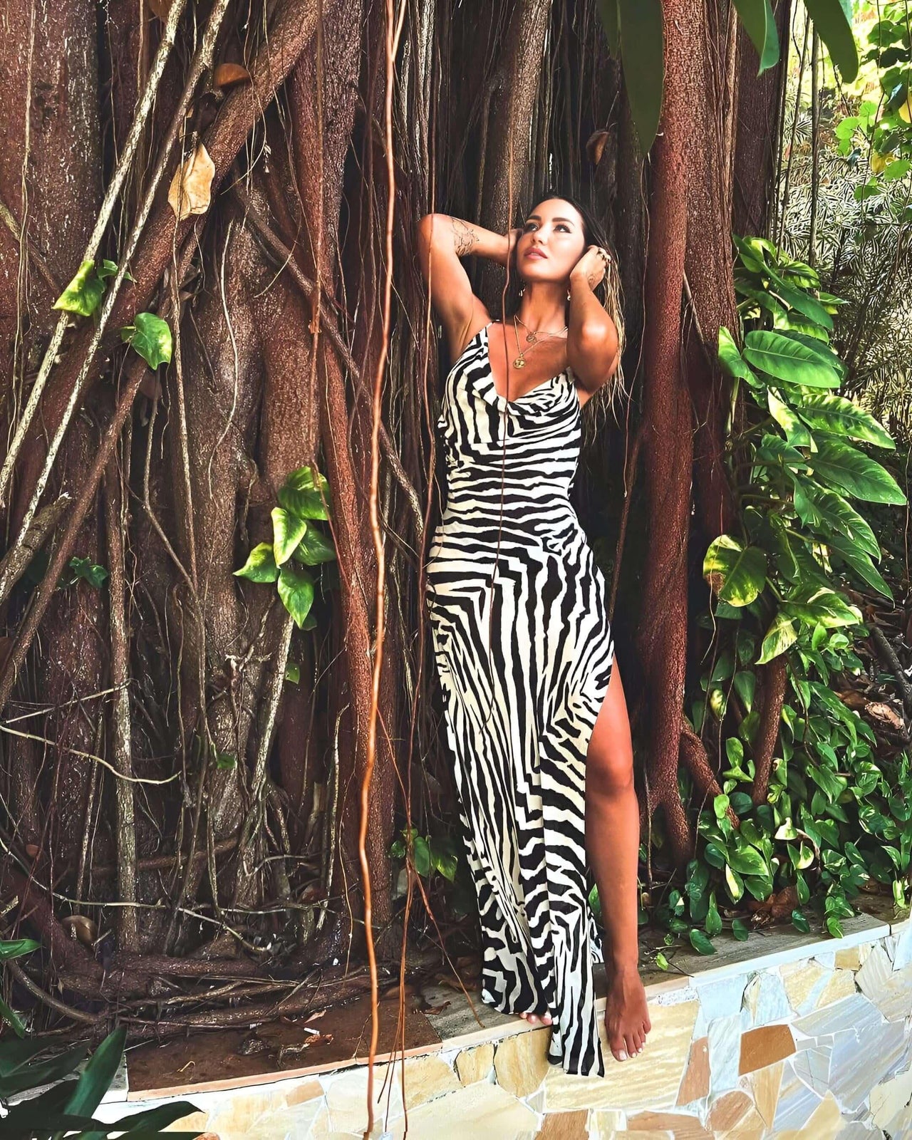 Women's Open Back Zebra Print Beach Dress -, Dress , Drestiny , Australia, Black, Canada, L, M, Maxi Dresses, New Zealand, S, Sleeveless, United Kingdom, United States, White, XL , Drestiny , www.shopdrestiny.com