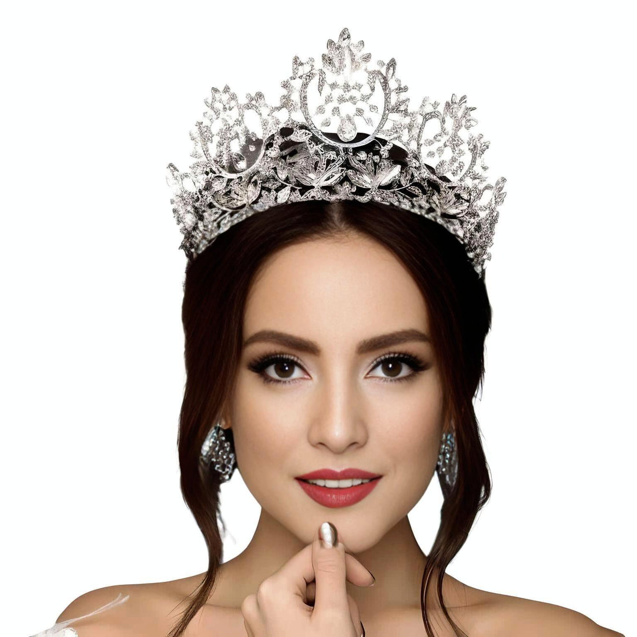 Women's Opulent Crystal Crowns & Tiaras -, Crowns , Drestiny , Australia, Blue, Canada, Crowns, Gold, Hair Accessories, New Zealand, Silver, Tiaras, United Kingdom, United States, White , Drestiny , www.shopdrestiny.com