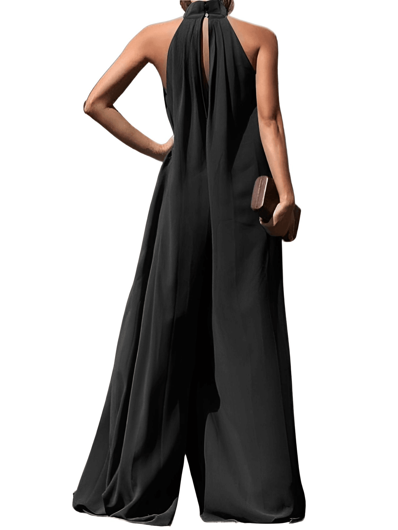 Women's Wide Leg Jumpsuit Pleated -, Jumpsuit , Drestiny , 4XL, 5XL, Australia, Black, Canada, Green, Jumpsuits, L, M, New Zealand, S, Tan, United Kingdom, United States, White, XL, XXL, XXXL , Drestiny , www.shopdrestiny.com