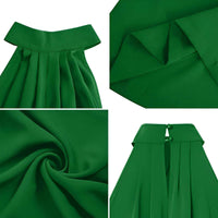 Thumbnail for Women's Wide Leg Jumpsuit Pleated -, Jumpsuit , Drestiny , 4XL, 5XL, Australia, Black, Canada, Green, Jumpsuits, L, M, New Zealand, S, Tan, United Kingdom, United States, White, XL, XXL, XXXL , Drestiny , www.shopdrestiny.com