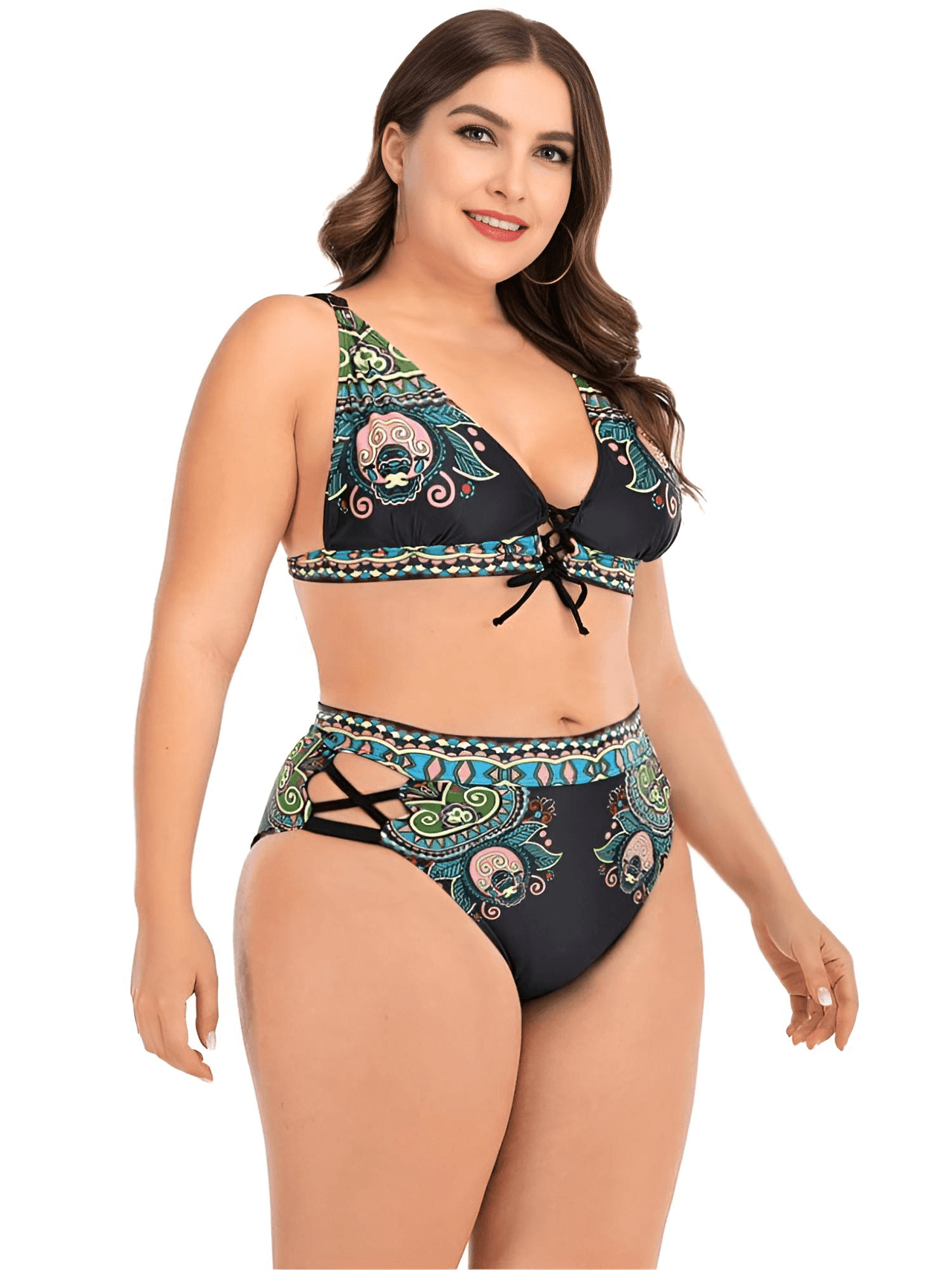 Women's Plus Size Bikini Sets -, Swimwear , Drestiny , 4XL, Australia, Bikinis, Black, Canada, FR, Green, L, New Zealand, United Kingdom, United States, White, XL, XXL, XXXL , Drestiny , www.shopdrestiny.com