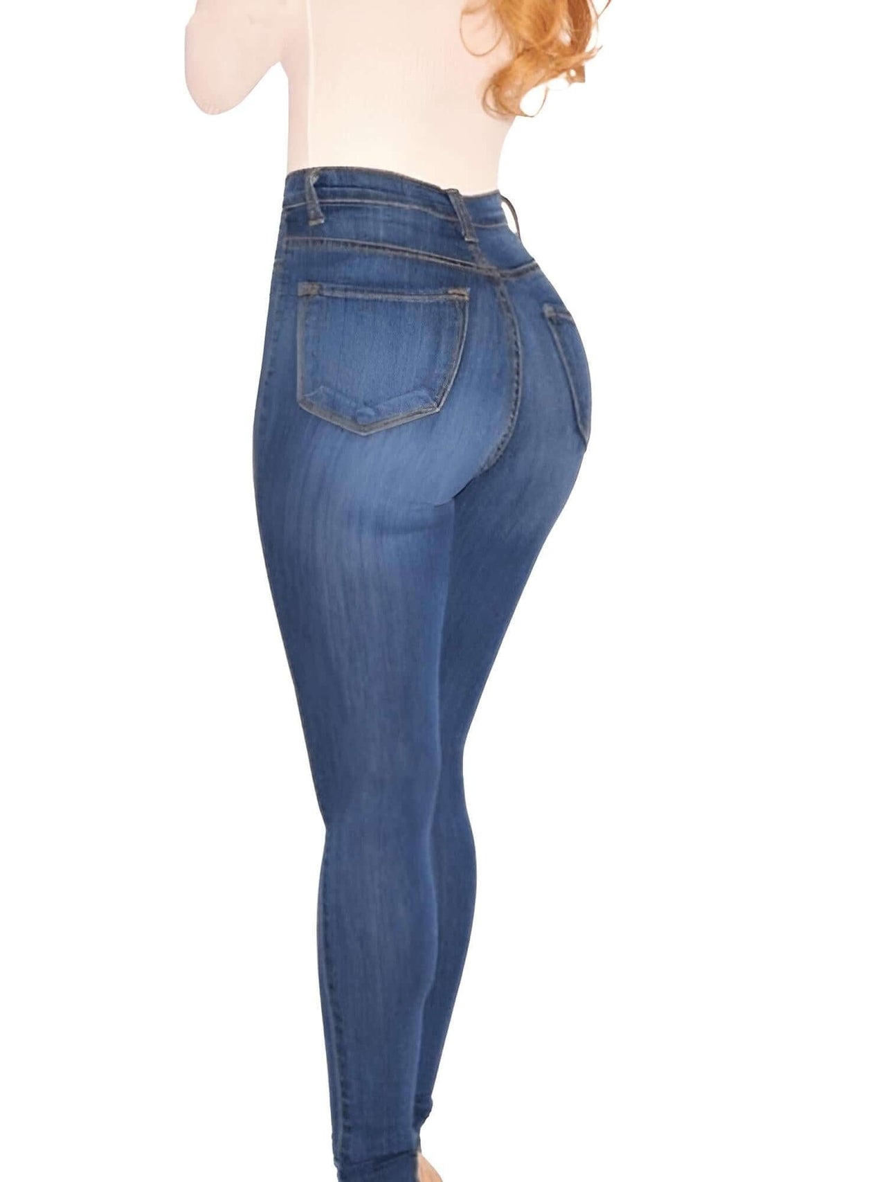 Women's Plus Size Button Up Stretch Skinny Jeans -, Jeans , Drestiny , 4XL, Australia, Blue, Casual Pants, Dark Blue, FR, Jeans, L, New Zealand, Skinny Jeans, United Kingdom, United States, XL, XXL, XXXL , Drestiny , www.shopdrestiny.com