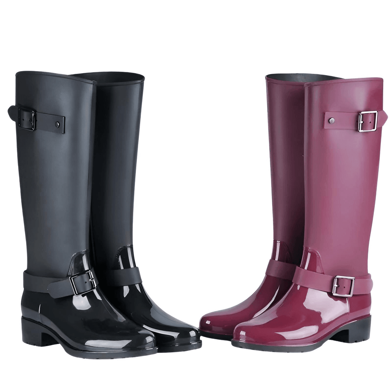 Women's Pure Color Rain Boots -, Rainboots , Drestiny , Australia, Black, Boots, Dark Red, Rainboots, Red, United Kingdom, United States, Wine Red , Drestiny , www.shopdrestiny.com