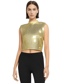 Thumbnail for Women's Rhinestone Top -, Rhinestone Top , Drestiny , Australia, Black, Blue, Canada, Casual Shirts, Crop Tops, Gold, Green, New Zealand, Pink, Red, S, Silver, Sleeveless, Tank Tops, Turtlenecks, United Kingdom, United States , Drestiny , www.shopdrestiny.com