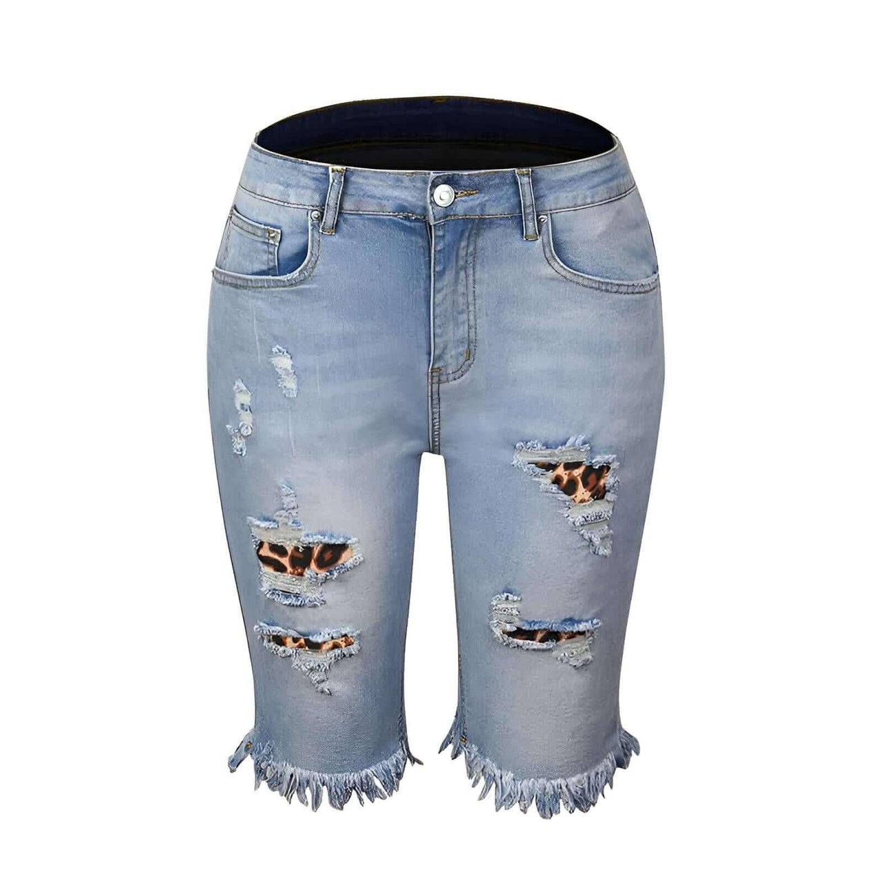 Women's Ripped Jean Summer Shorts -, Shorts , Drestiny , Australia, Black, Brown, Canada, Dark Blue, L, Leopard, Light Blue, M, New Zealand, Red, S, Shorts, United Kingdom, United States, XL, XXL , Drestiny , www.shopdrestiny.com