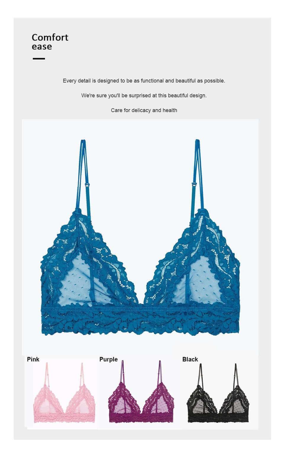 Women's Sexy Wireless Lace Bra -, Bras , Drestiny , Australia, Black, Blue, Bras, Canada, Gender_Women, L, M, New Zealand, Pink, Purple, S, United Kingdom, United States, White, XL , Drestiny , www.shopdrestiny.com