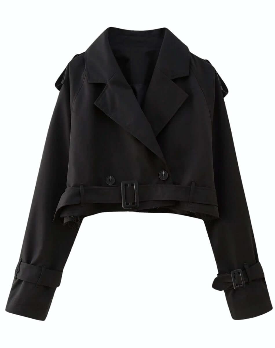 Women's Spring Belted Jacket -, Jackets , Drestiny , Australia, Beige, Black, Canada, Charcoal, Coffee, Jackets, Khaki, L, M, Navy, New Zealand, S, United Kingdom, United States, White , Drestiny , www.shopdrestiny.com