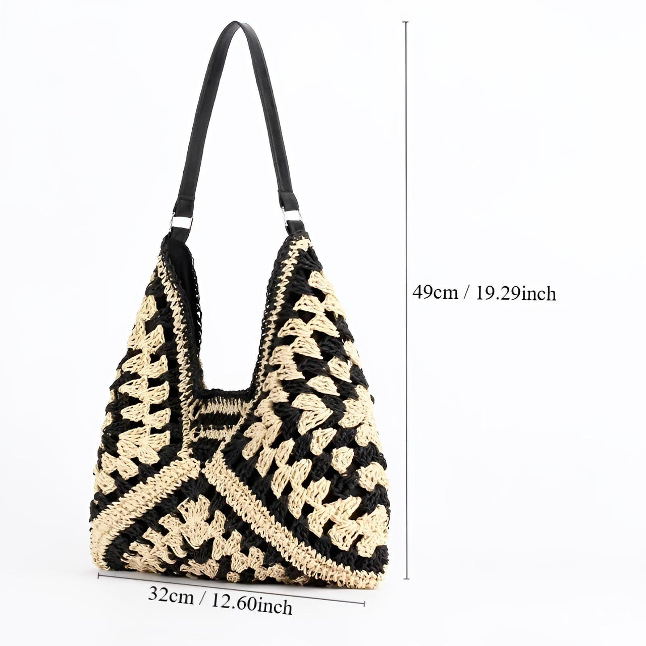 Women's Straw Tote Bag Large Capacity Vintage Summer Vacation Beach Bag -, Handbags , Drestiny , Australia, Black, Brown, Canada, Gender_Women, Handbags, New Zealand, Purses, United Kingdom, United States , Drestiny , www.shopdrestiny.com