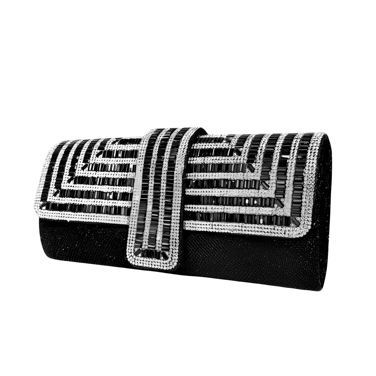 Women's Stunning Crystal Diamond Evening Clutch -, Clutch , Drestiny , Australia, Black, Canada, Clutches, Handbags, New Zealand, Purses, Silver, United Kingdom, United States , Drestiny , www.shopdrestiny.com