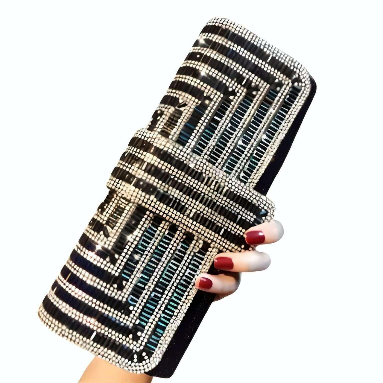 Women's Stunning Crystal Diamond Evening Clutch -, Clutch , Drestiny , Australia, Black, Canada, Clutches, Handbags, New Zealand, Purses, Silver, United Kingdom, United States , Drestiny , www.shopdrestiny.com