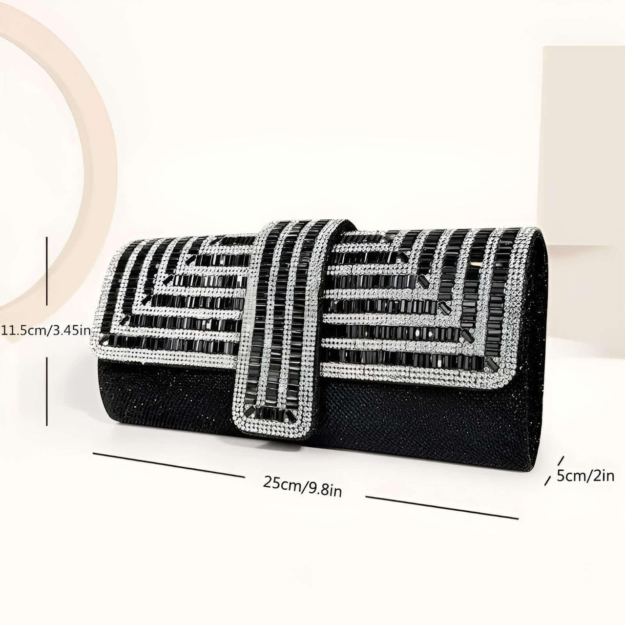 Women's Stunning Crystal Diamond Evening Clutch -, Clutch , Drestiny , Australia, Black, Canada, Clutches, Handbags, New Zealand, Purses, Silver, United Kingdom, United States , Drestiny , www.shopdrestiny.com