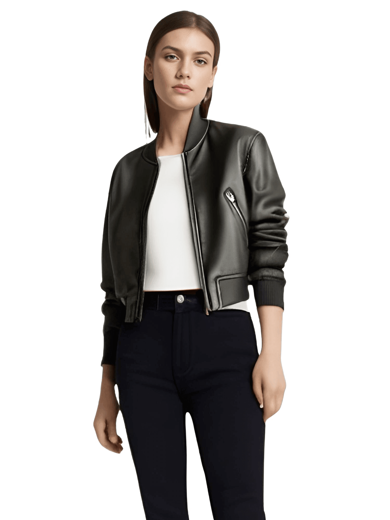 Women's Vintage Imitation Leather Bomber Jacket -, Jackets , Drestiny , Australia, Black, Jackets, L, M, New Zealand, S, United Kingdom, United States, XL, XS , Drestiny , www.shopdrestiny.com